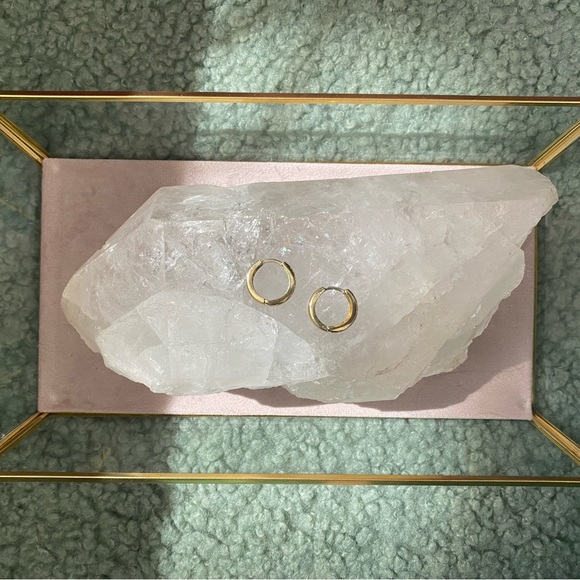 14k YG Huggies - Picture 3 of 6